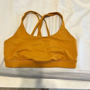 Lululemon gold energy bra size 6